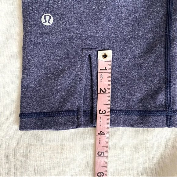 Lululemon Gather & Crow Crop Heathered Deep Indigo Size 6 - Picture 13 of 13